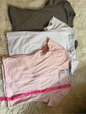 Classic Short Sleeve Tee - Pink, White, Olive